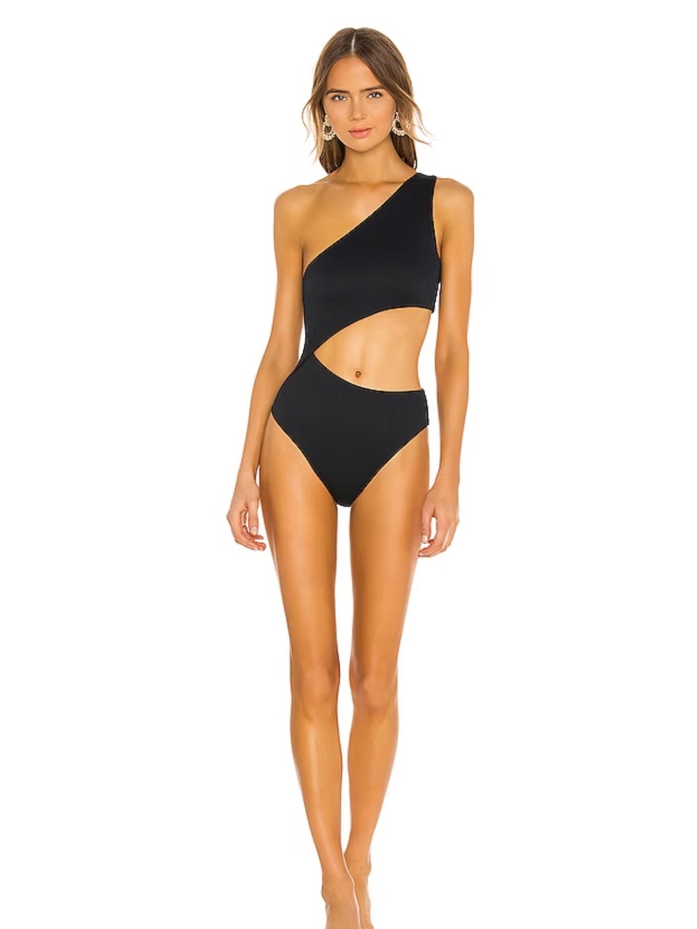 Black One-Shoulder swimsuit
